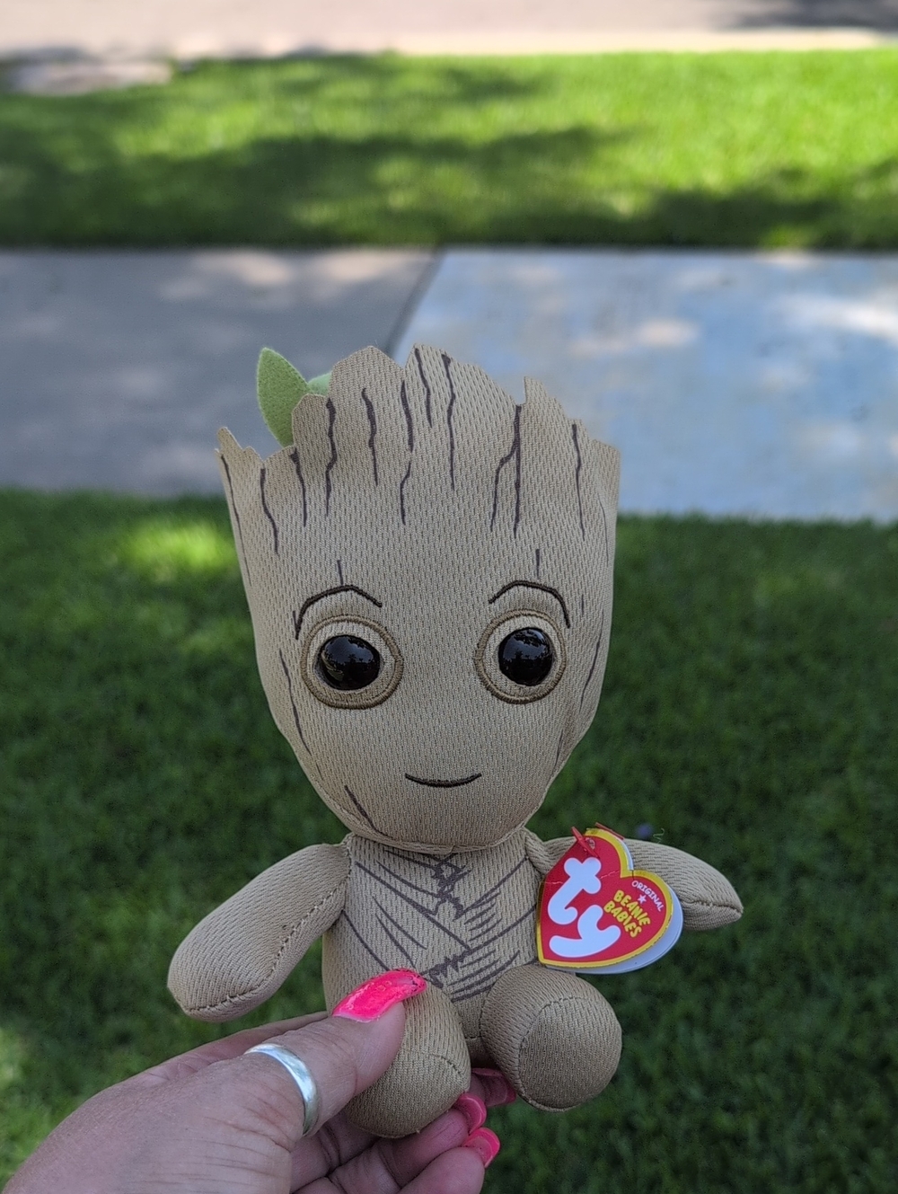 TY Beanie Babies Baby Groot Plush Toy - Brown